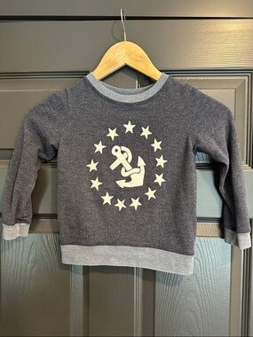 Sol Angeles Navy Anchor & Stars Kids Sweatshirt